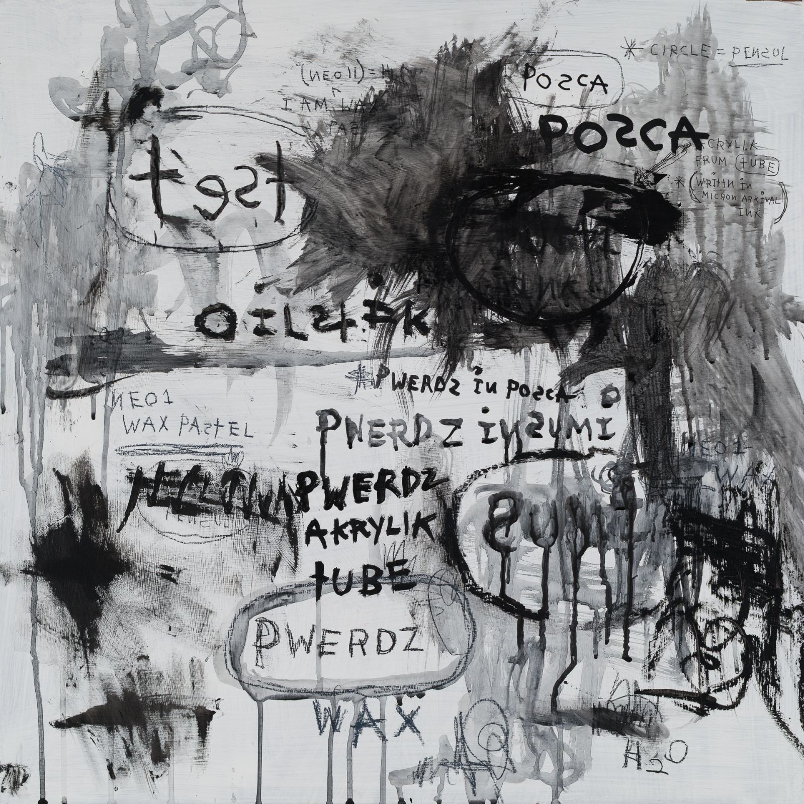 Xperiment #78: Posca and Ink Test - A new breakthrough and the next frontier, 12 x 12 inches