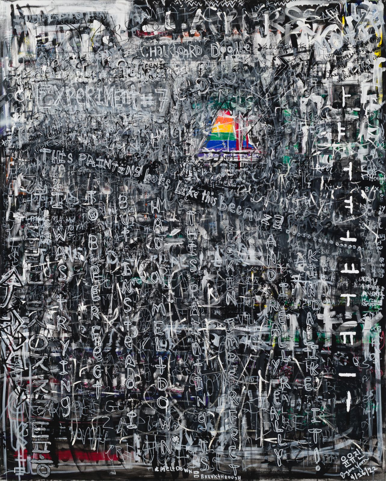 Xperiment #7: Chalkboard Doodle & Rainbow Maslo